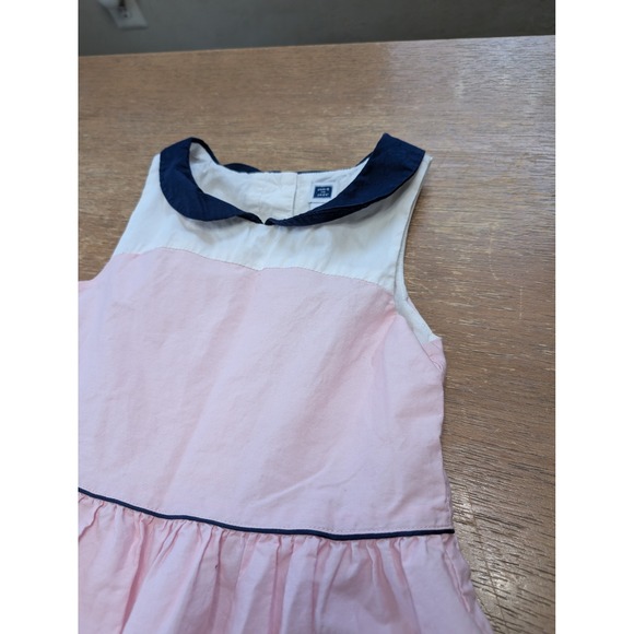 Janie and Jack Girls Rooftop Border Dress Size 5 Pink garden tea party city - Picture 2 of 8